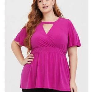 Torrid pink top size 4 NWT
